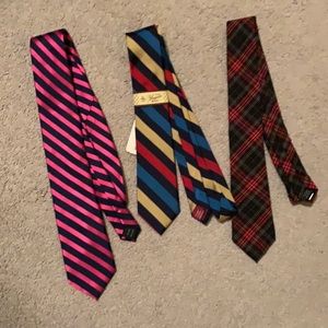 Men’s assorted neck ties - 3 - like new/one never worn